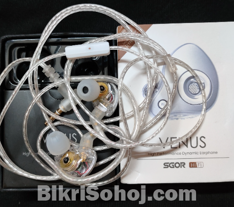 SGOR Venus High Performance Dynamic Earphone | Headphone IEM